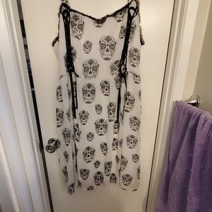 Skull babydoll dress